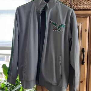 Mitchell & Ness Gray Eagles Jacket with Green accents